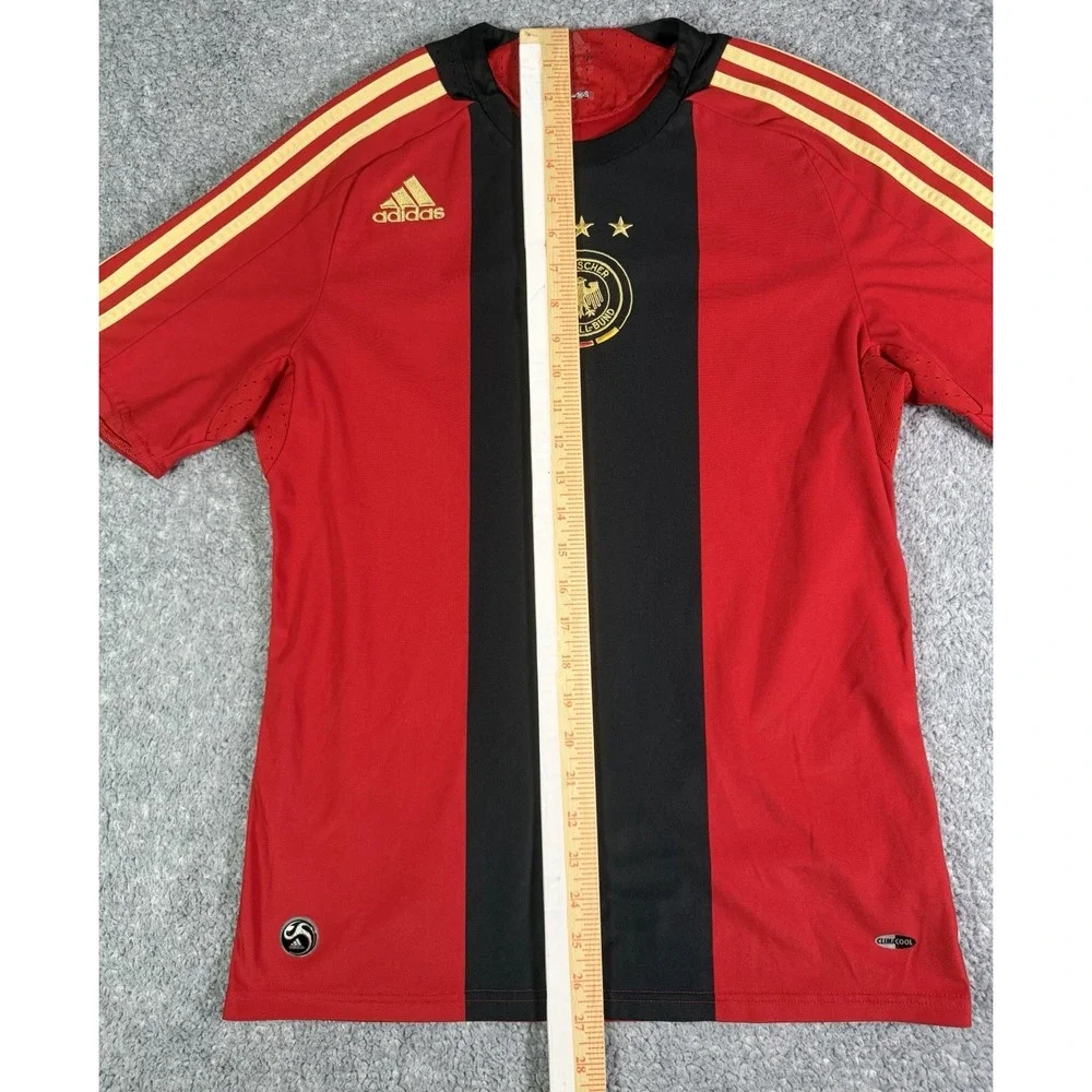 Germany 2008 Away Football Soccer Jersey ADIDAS Clima360 Mens S Red Black